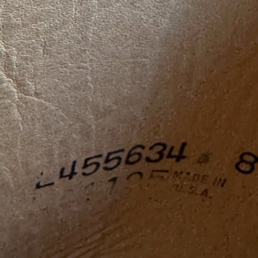 RARE VTG Lucchese Classics Buffalo Teak Buff Triad Cowboy Boots Womens 8 B - Picture 4 of 13